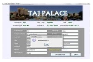 Hotel Management System ip project for class 12 cbse