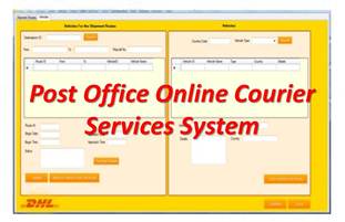 PostOffice Courier System ip project for class 12 cbse